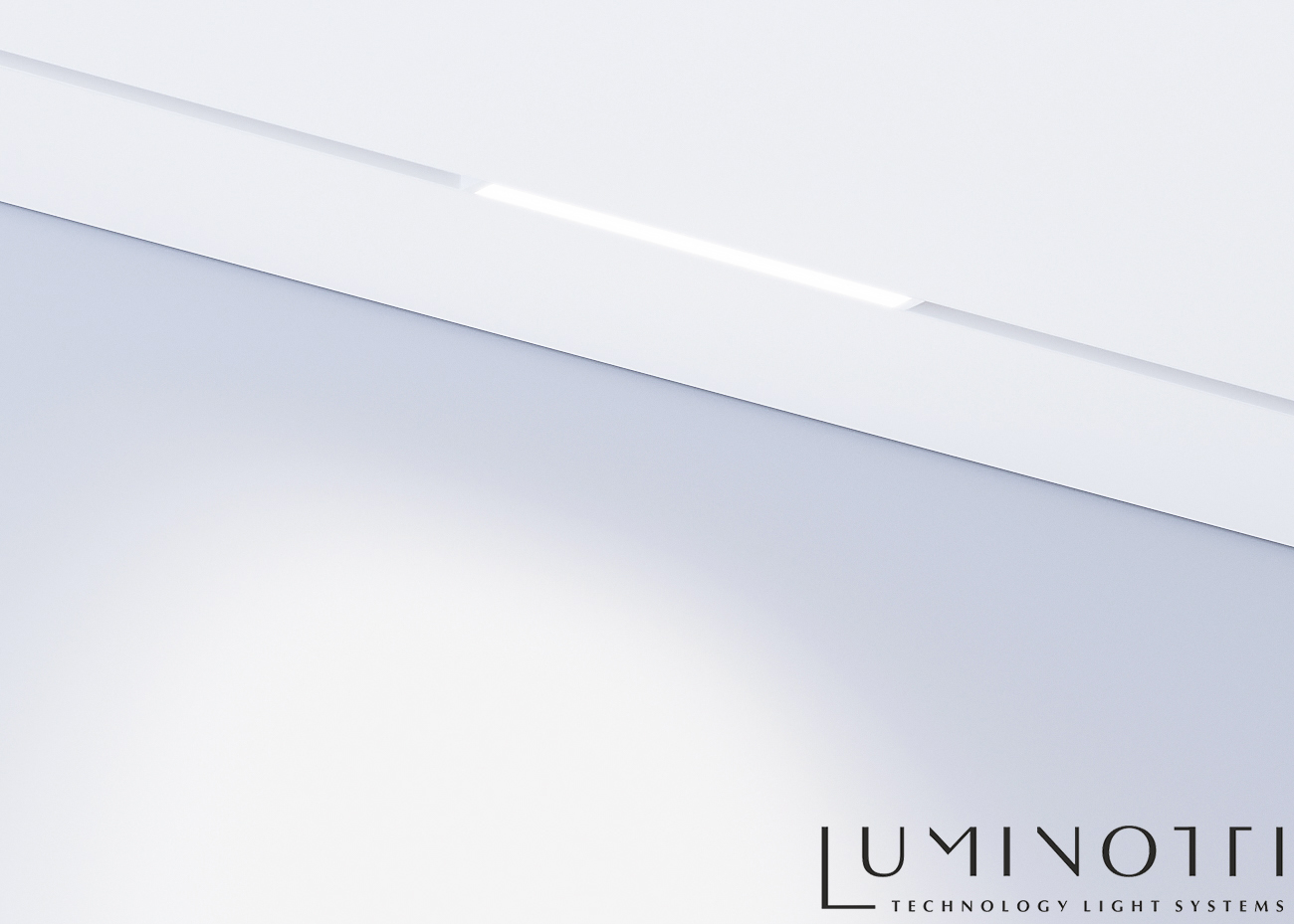 Светильник FLAT, система SLIMLINE. белый 18W SMART DIM CRI90 OSRAM TRIX ССТ 3000-6000К, 410x25x41mm