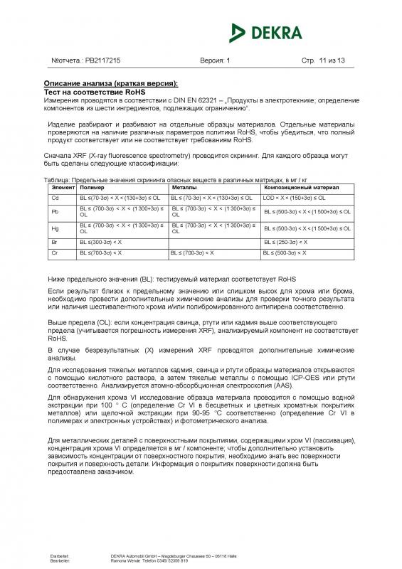 Сертификаты Bauf (страница 11) 